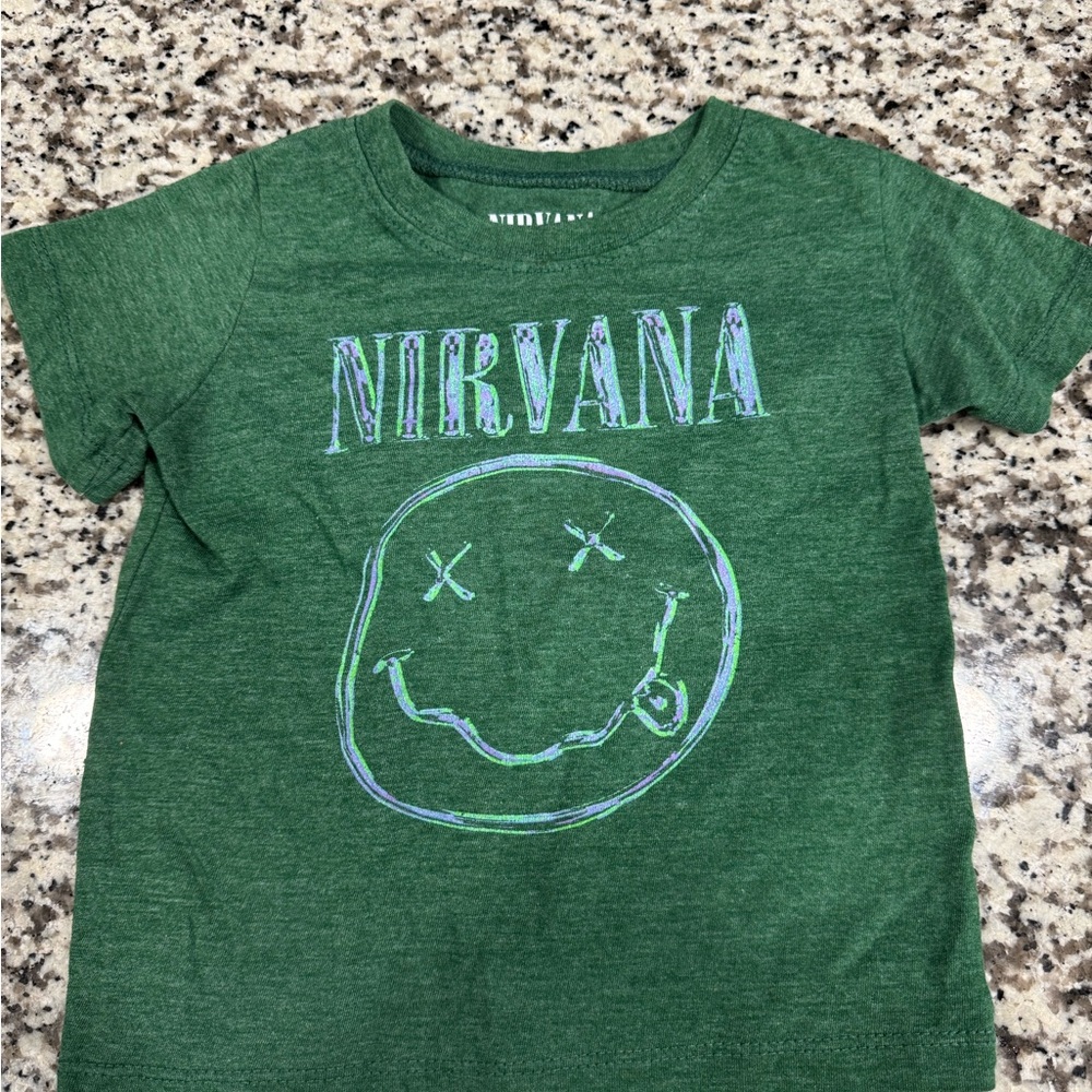 Nirvana Green Kids T-Shirt 2t